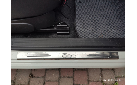 Накладки на пороги Fiat 500