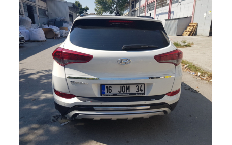 Накладка на задний бампер Hyundai Tucson 2015-2018