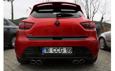 Накладка на задний бампер Renault Clio