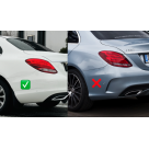 Брызговики Mercedes C-class W205