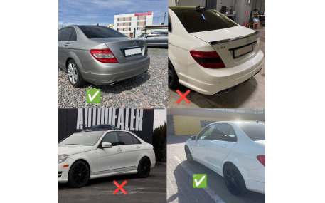 Брызговики Mercedes C-class W204