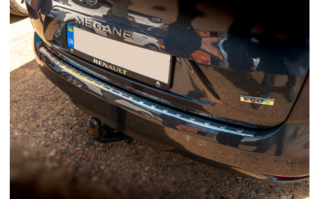 Накладка на задний бампер Renault Megane