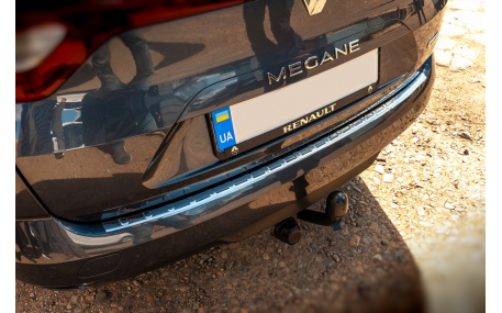 Накладка на задний бампер Renault Megane