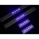 Накладки на пороги Chevrolet Aveo T300