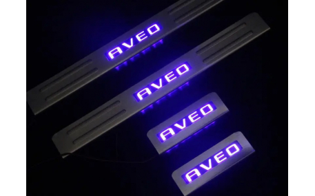 Накладки на пороги Chevrolet Aveo T300