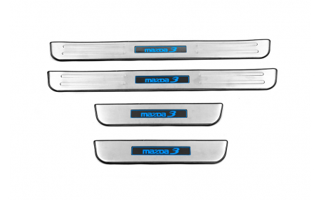 Накладки на пороги Mazda 3