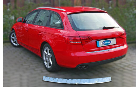 Накладка на задний бампер Audi A4 B8 Avant