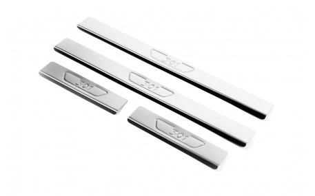 Накладки на пороги Peugeot 301