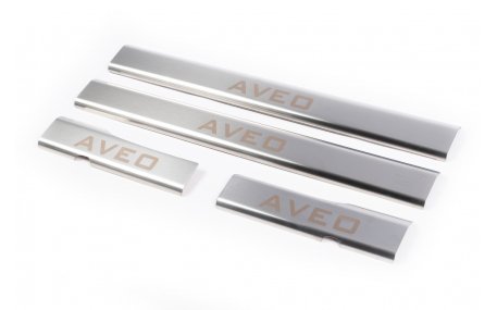 Накладки на пороги Chevrolet Aveo T250