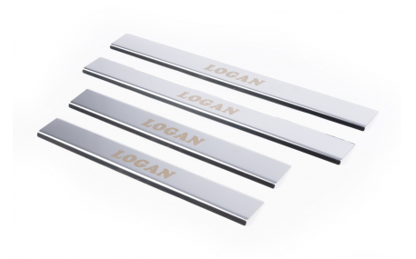 Накладки на пороги Renault Logan