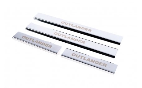 Накладки на пороги Mitsubishi Outlander XL