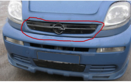 Зимняя накладка на решетку Opel Vivaro