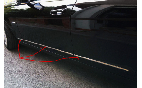 Хром накладки Mercedes C-class W204