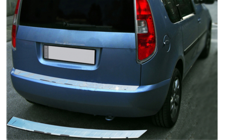 Накладка на задний бампер Skoda Roomster