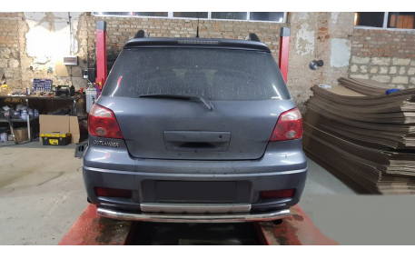 Защита задняя Mitsubishi Outlander