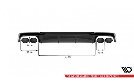 Накладка задняя Audi A6 C8
