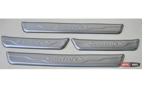 Накладки на пороги Hyundai Santa Fe