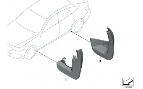 Брызговики BMW 3 F30