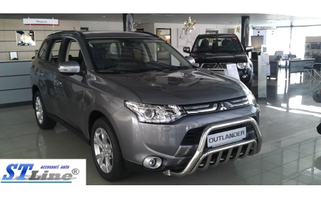 Защита передняя Mitsubishi Outlander 