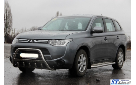 Защита передняя Mitsubishi Pajero Sport