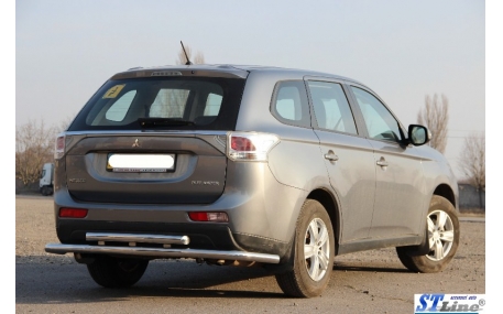 Защита задняя Mitsubishi Outlander 