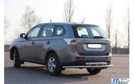 Защита задняя Mitsubishi Outlander 