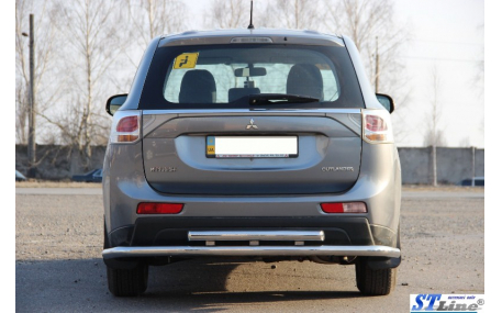 Защита задняя Mitsubishi Outlander 