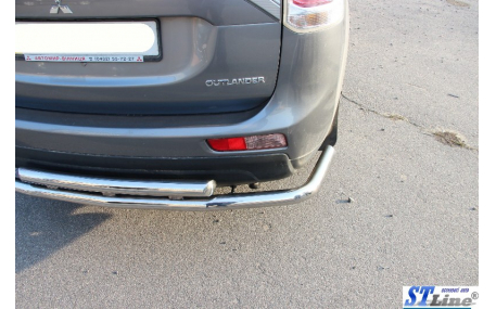 Защита задняя Mitsubishi Outlander 