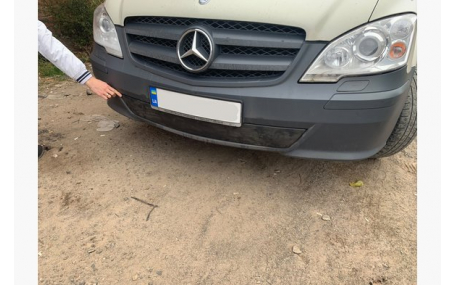 Зимняя накладка на решетку Mercedes Vito W639