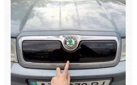 Зимняя накладка на решетку Skoda Octavia Tour