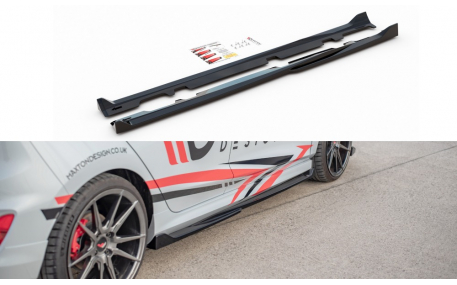 Накладки на пороги Ford Fiesta