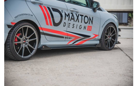 Накладки на пороги Ford Fiesta