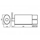 Глушитель универсальный NM-242/90RS