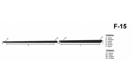 Молдинги дверей F-15