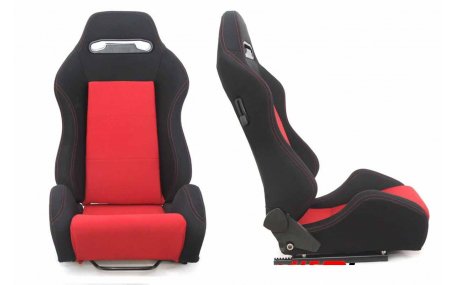 Сиденья MONZA R-LOOK Black /Red
