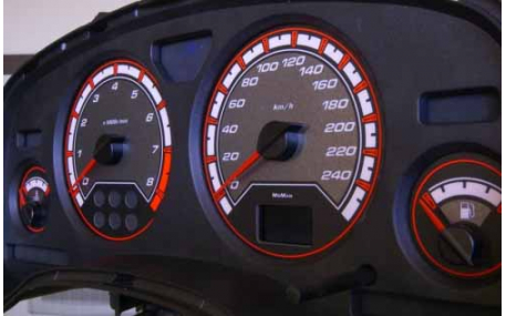 Шкалы приборов Opel Astra G