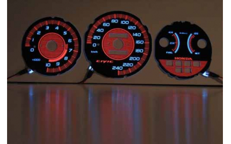 Шкалы приборов Honda Civic