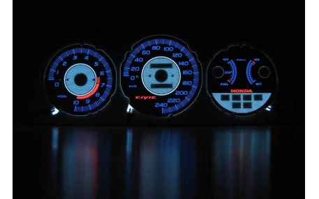 Шкалы приборов Honda Civic