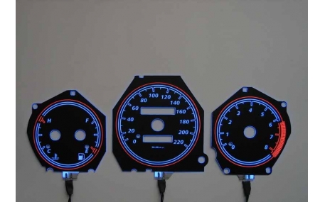 Шкалы приборов Daewoo Lanos