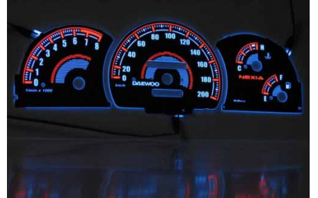 Шкалы приборов Daewoo Nexia