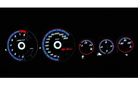 Шкалы приборов Alfa Romeo 156
