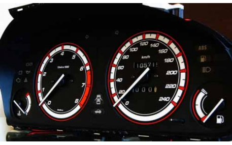 Шкалы приборов Honda Accord