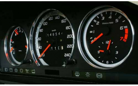 Шкалы приборов Mercedes E-class W124