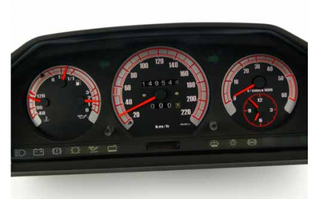 Шкалы приборов Mercedes E-class W124