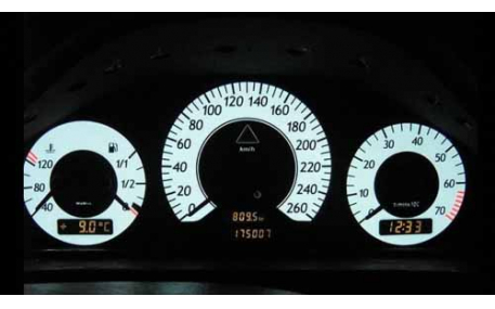 Шкалы приборов Mercedes