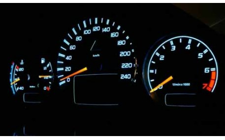 Шкалы приборов Mercedes E-class W210