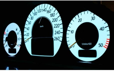 Шкалы приборов Mercedes CLK-class W208