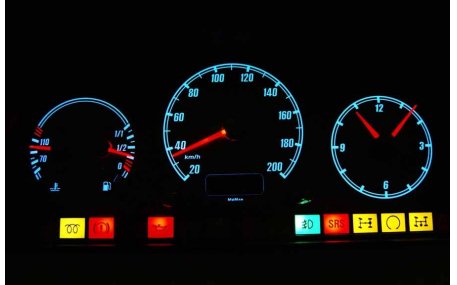 Шкалы приборов Mercedes