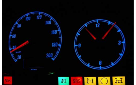 Шкалы приборов Mercedes