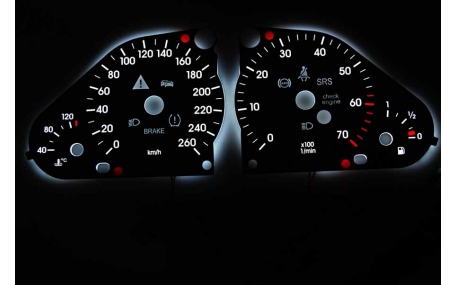 Шкалы приборов Mercedes C-class W203